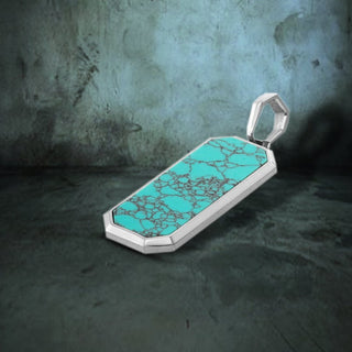 Turquoise Men's Pendant By Harshita Jewellery