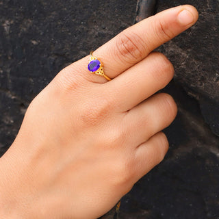 Blue Sapphire Ring, 925 Solid Sterling Silver Handmade Jewelry Engagement Ring For Women, Vintage Gemstone Wedding Ring