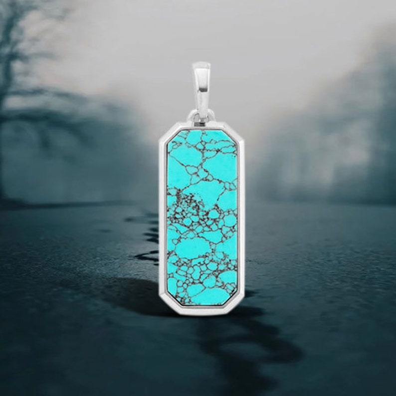 Turquoise Men's Pendant By Harshita Jewellery