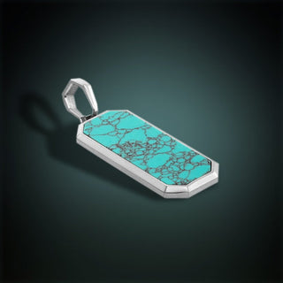 Turquoise Men's Pendant By Harshita Jewellery