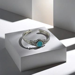 Mens Turquoise Adjustable Bracelet by Harshita Jewellery