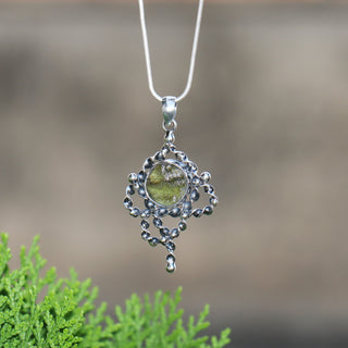 Genuine Moldavite Rough Pendant 100% Natural With Certified Gemstone From Czech Republic 925 Sterling Silver Handmade Designer Jewelry