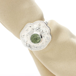 Authentic Natural Moldavite Ring, 925 Solid Sterling Silver, Best Handmade Ring, Genuine Czech Republic Moldavite Gemstone Ring